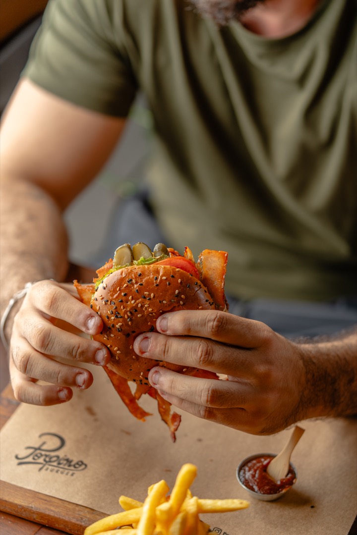 The American Bacon Burger — Porpino Burger